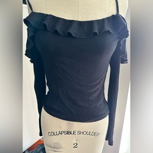 - Black off the shoulder top